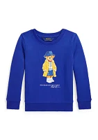 Girls 2-6x Polo Bear Fleece Sweatshirt