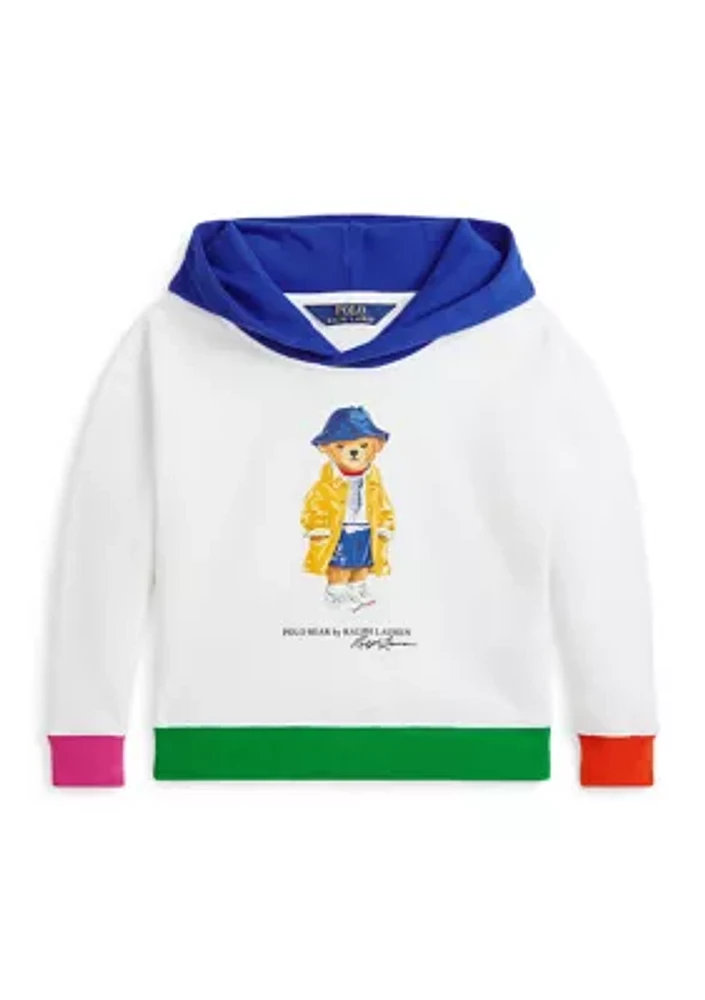 Girls 2-6x Polo Bear Fleece Hoodie