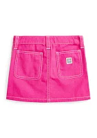 Girls 2-6x Cotton Canvas Skirt