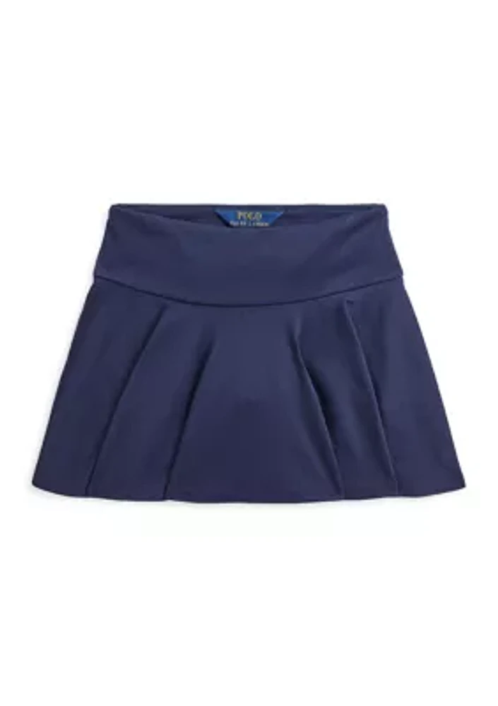 Girls 2-6x Flounced Stretch Ponte Skirt