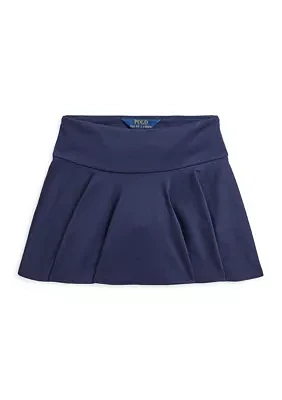 Girls 2-6x Flounced Stretch Ponte Skirt