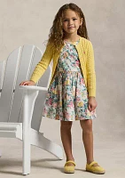 Girls 2-6x Floral Cotton Dress