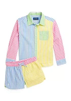 Girls 2-6x Striped Cotton Fun Short