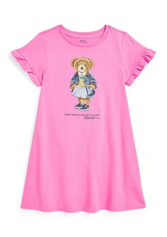 Girls 2-6x Polo Bear Cotton Jersey Dress