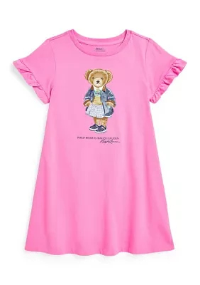 Girls 2-6x Polo Bear Cotton Jersey Dress