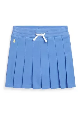 Girls 2-6x Pleated Stretch Mesh Skort