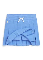 Girls 2-6x Pleated Stretch Mesh Skort