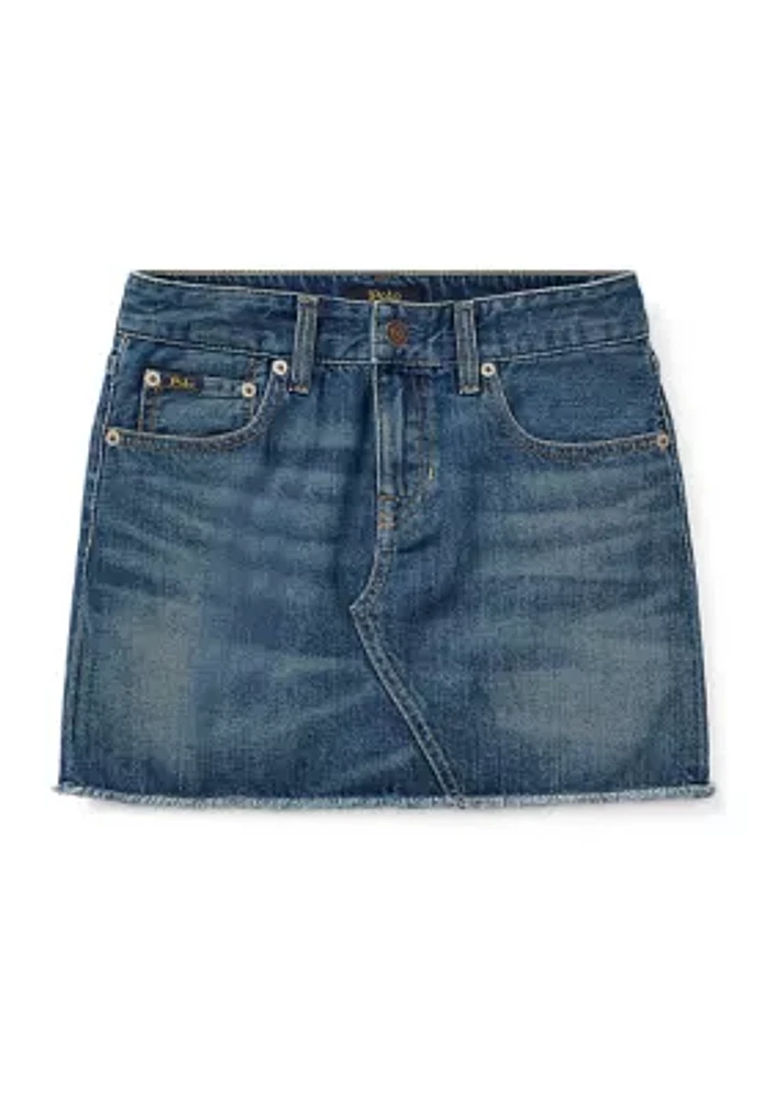 Girls 7-16 Denim Mini Skirt