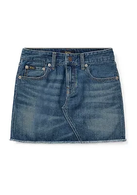 Girls 7-16 Denim Mini Skirt