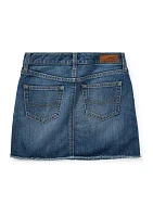 Girls 7-16 Denim Mini Skirt