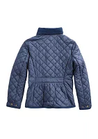 Girls 7-16 Quilted Water Repellent Barn Jacket