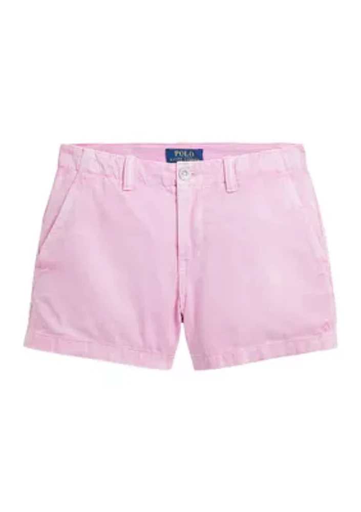 Girls 7-16 Cotton Chino Shorts