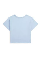 Girls 7-16 Twist Front Cotton Jersey T-Shirt