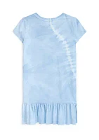 Girls 7-16 Tie Dye Polo Bear Cotton T-Shirt Dress