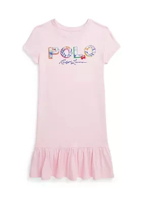 Girls 7-16 Tropical Logo Cotton Jersey T-Shirt Dress