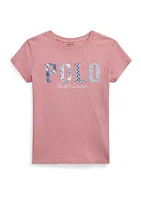 Girls 7-16 Mixed Logo Cotton Jersey T-Shirt