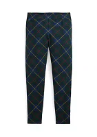 Girls 7-16 Plaid Stretch Jersey Leggings