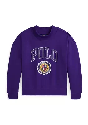 Girls 7-16 Logo Crest Fleece Sweatshirt