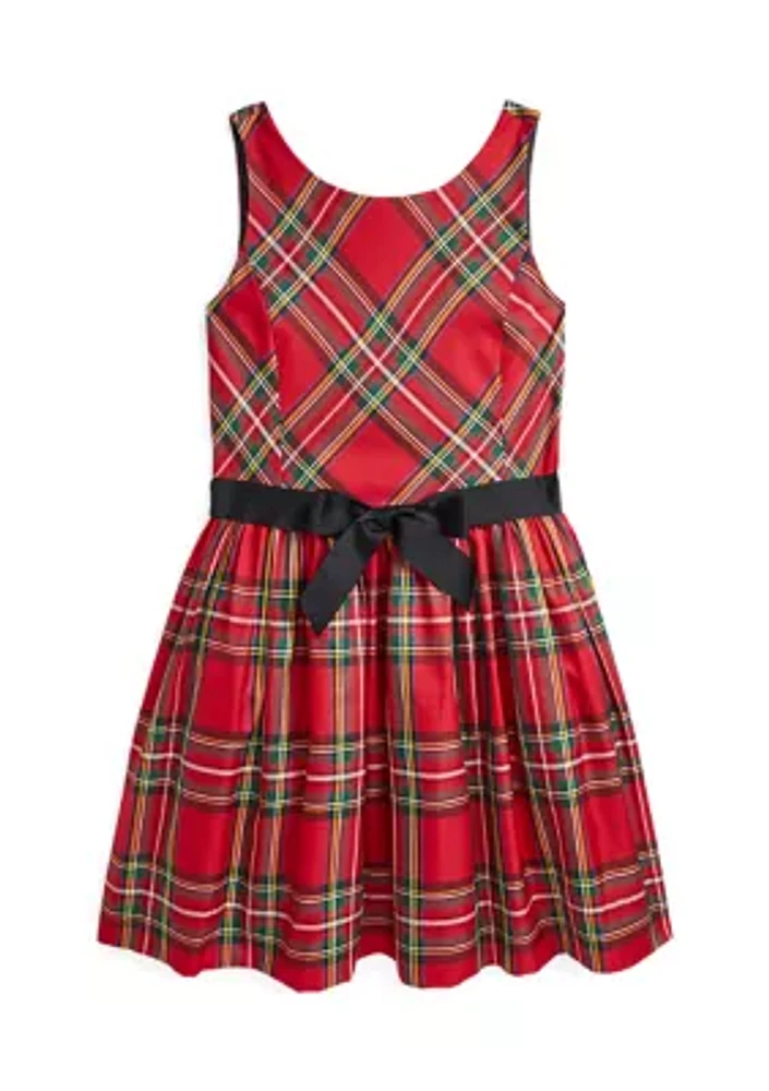 Girls 7-16 Plaid Twill Dress