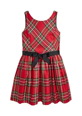 Girls 7-16 Plaid Twill Dress