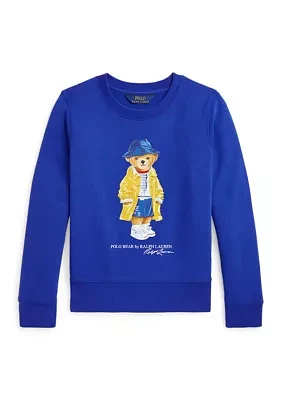 Girls 7-16 Polo Bear Fleece Sweatshirt