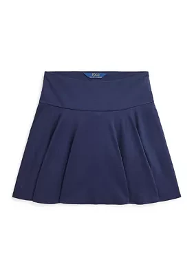 Girls 7-16 Flounced Stretch Ponte Skort