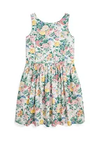 Girls 7-16 Floral Cotton Dress