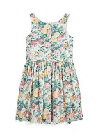 Girls 7-16 Floral Cotton Dress