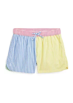 Girls 7-16 Striped Cotton Fun Shorts