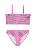 Girls 7-16 Pineapple Print Two Piece Swimsuit