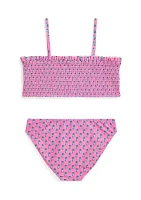 Girls 7-16 Pineapple Print Two Piece Swimsuit