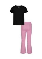 Girls 4-6x Can Do Anything Short Sleeve T-Shirt and Pants Set