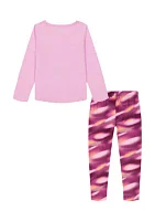 Girls 4-6x Graphic T-Shirt and Printed Leggings Set