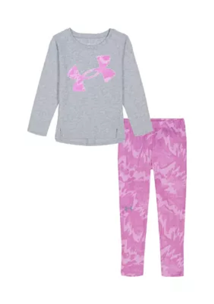 Girls 4-6x Graphic T-Shirt and Printed Leggings Set