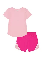 Girls 4-6x Ice Cream Softball T-Shirt and Shorts Set