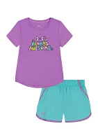 Girls 4-6x Always Awesome Graphic T-Shirt and Shorts Set