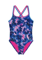 Girls 4-6x Multi Dye One Piece Swimsuit