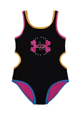 Girls 4-6x Color Blocked One Piece Swimsuit