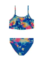 Girls 4-6x Tropical Flare Bikini Swimsuit