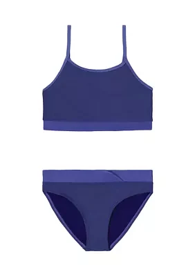 Girls 4-6x Crossover Midkini Swimsuit