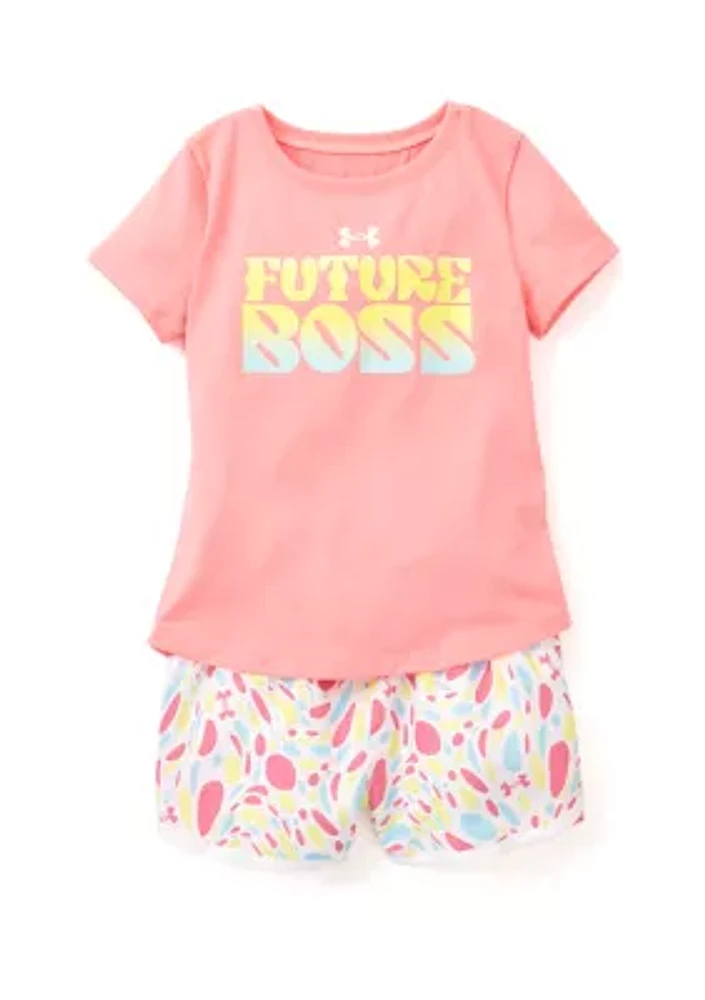 Girls 4-6x Future Boss Graphic T-Shirt and Printed Shorts Set