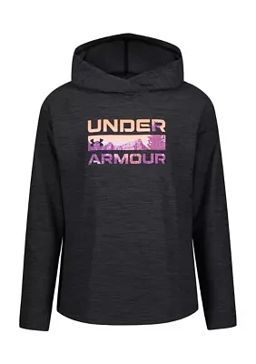 Girls 7-16 Mountain Screen Graphic Hooded Top