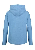 Girls 7-16 Long Sleeve Hooded Graphic Top