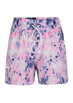 Girls 7-16 Burst Dyed Base Shorts