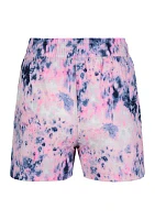 Girls 7-16 Burst Dyed Base Shorts