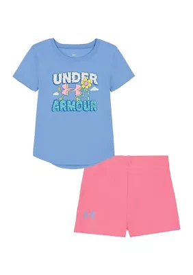 Girls 4-6x Graphic T-Shirt and Shorts Set