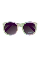 Girls Holographic Sunglasses and Case with Handles Set