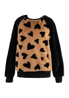 Girls 7-16 Heart Printed Top