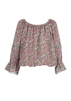 Girls 7-16 Floral Printed Top