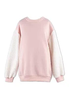 Girls 7-16 Sherpa Fleece Pullover